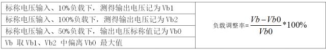 負載調(diào)整率計算公式